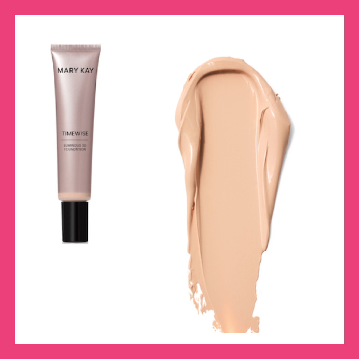 Матова тональна основа TimeWise 3D Mary Kay Light 3 — стійка матова тоналка