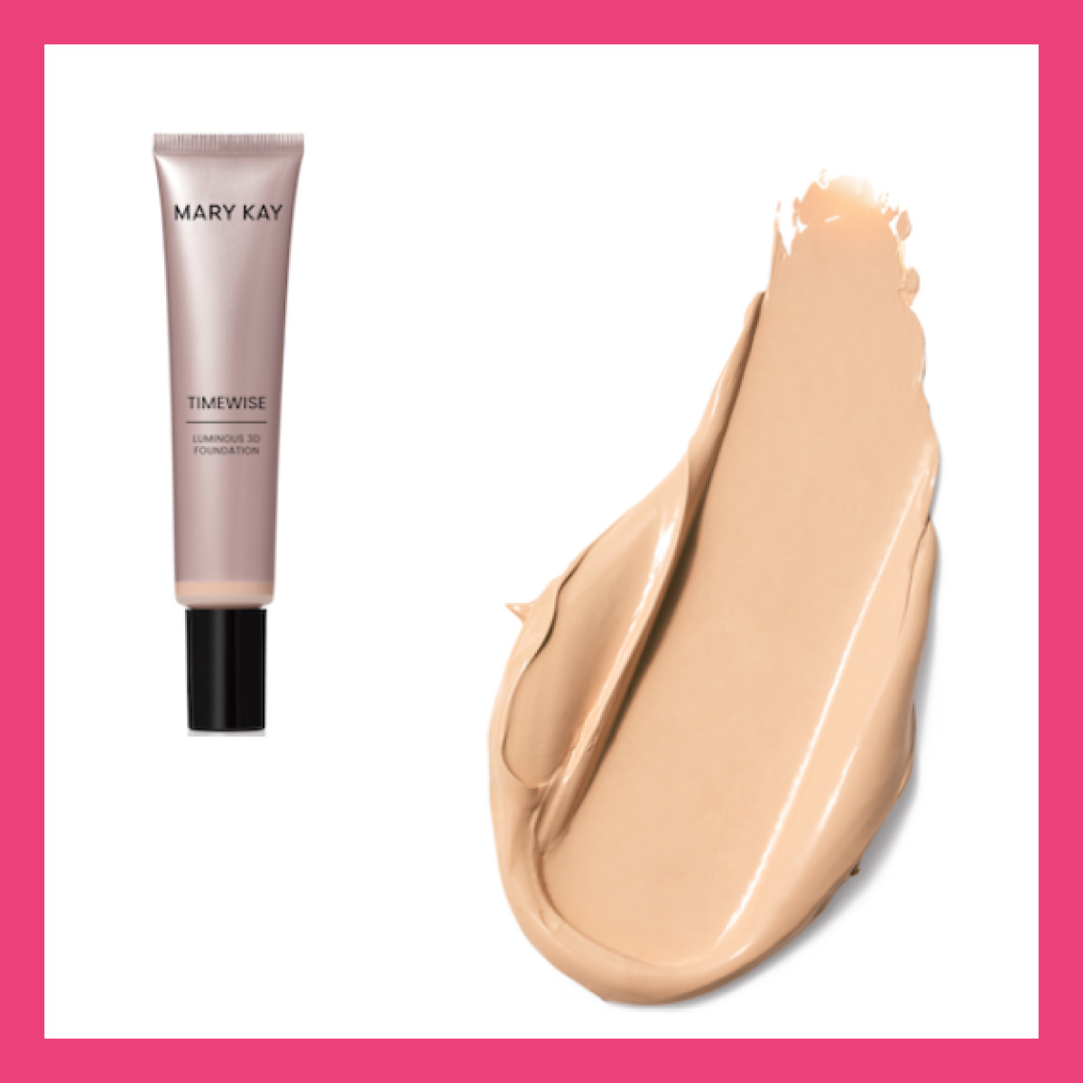 Матова тональна основа TimeWise 3D Mary Kay Light 4 — стійка матова тоналка