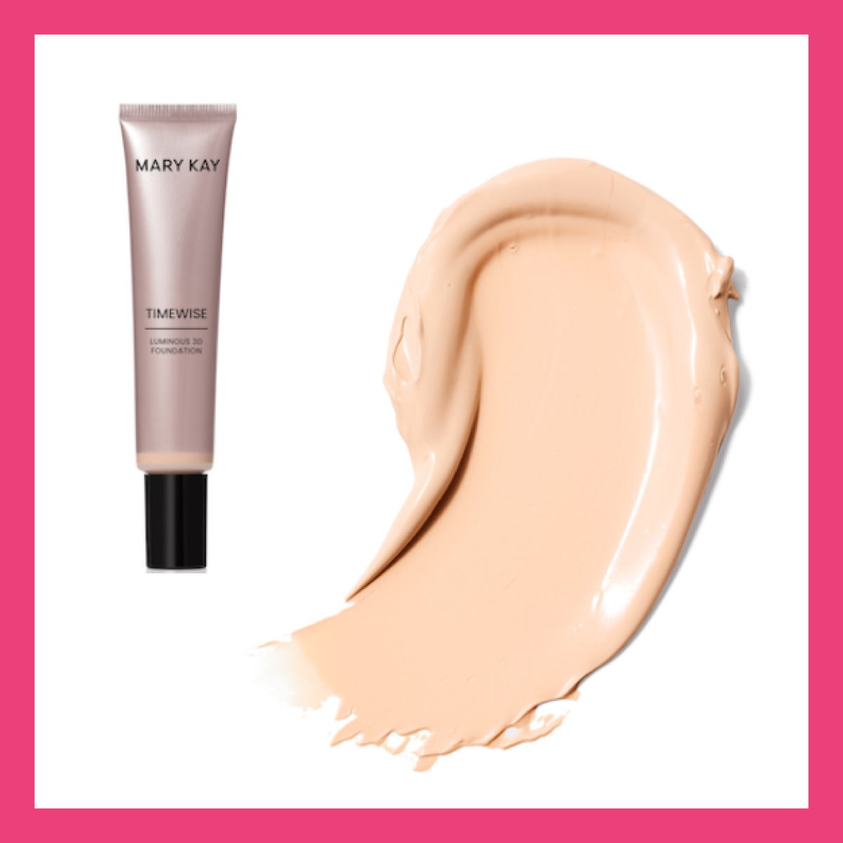 Сяюча тональна основа TimeWise 3D Mary Kay Light 1 — зволожуюча тоналка з сяйвом