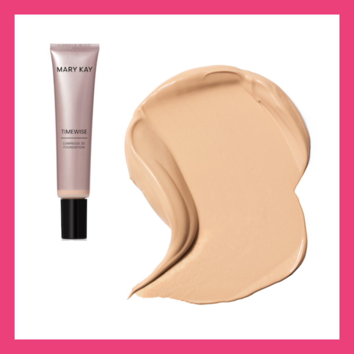 Сяюча тональна основа TimeWise 3D Mary Kay Medium 1 — зволожуюча тоналка з сяйвом