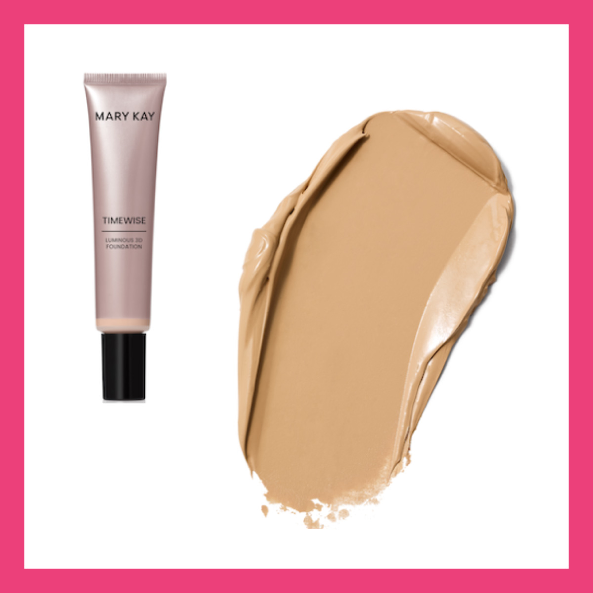 Сяюча тональна основа TimeWise 3D Mary Kay Medium 10 — зволожуюча тоналка з сяйвом