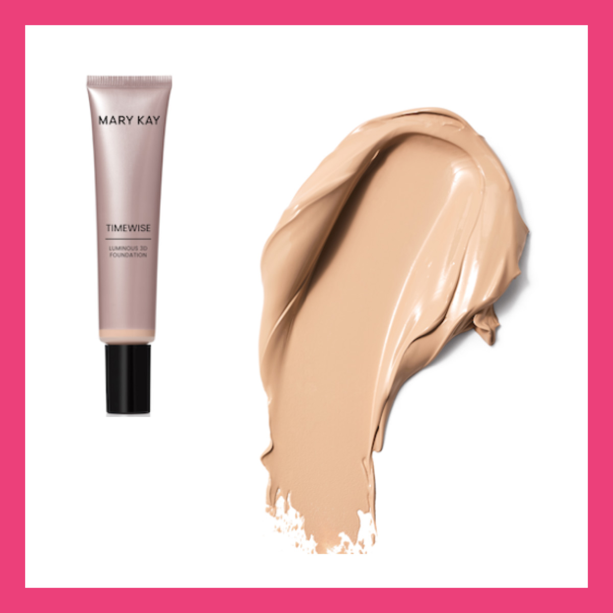 Сяюча тональна основа TimeWise 3D Mary Kay Medium 2 — зволожуюча тоналка з сяйвом