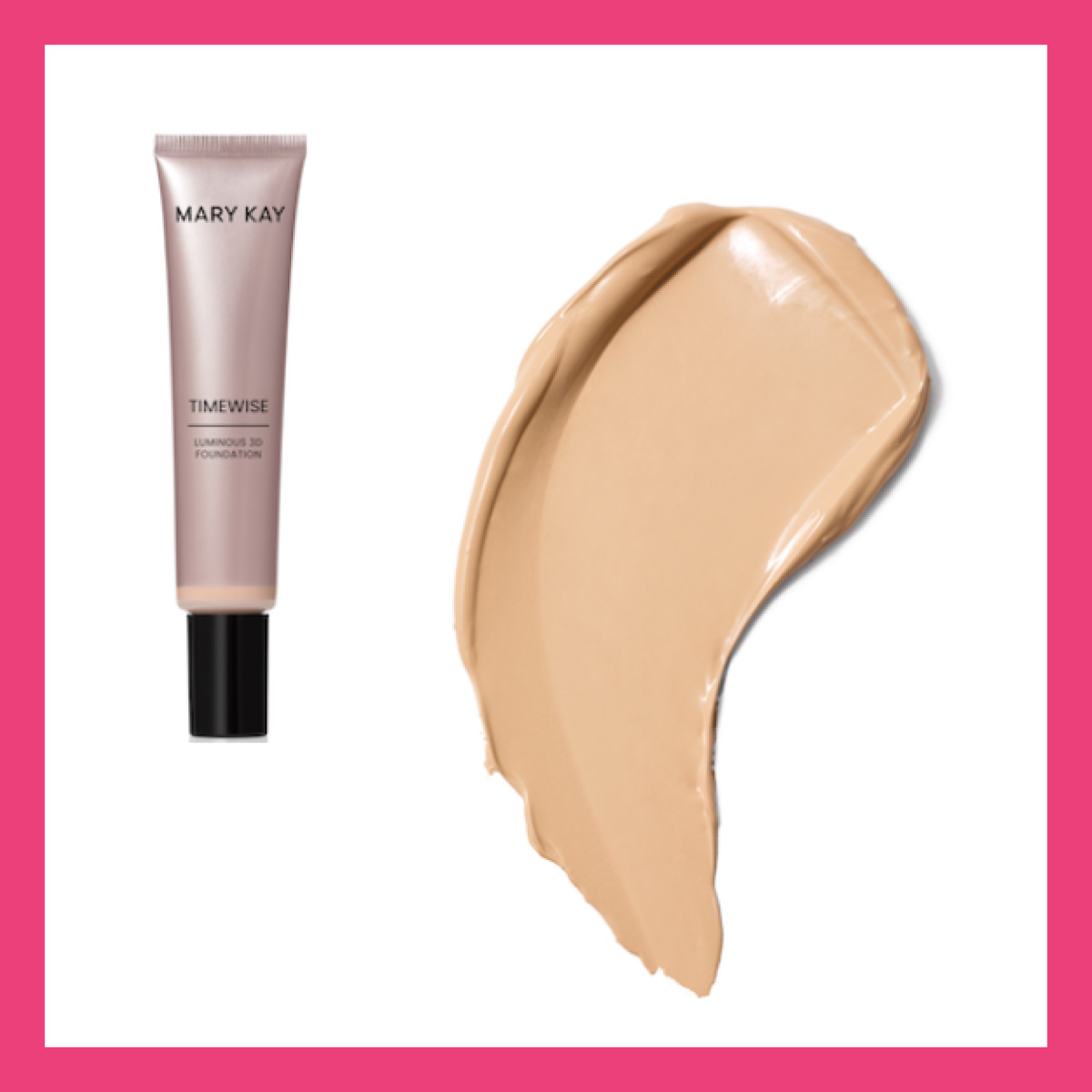Сяюча тональна основа TimeWise 3D Mary Kay Medium 6 — зволожуюча тоналка з сяйвом