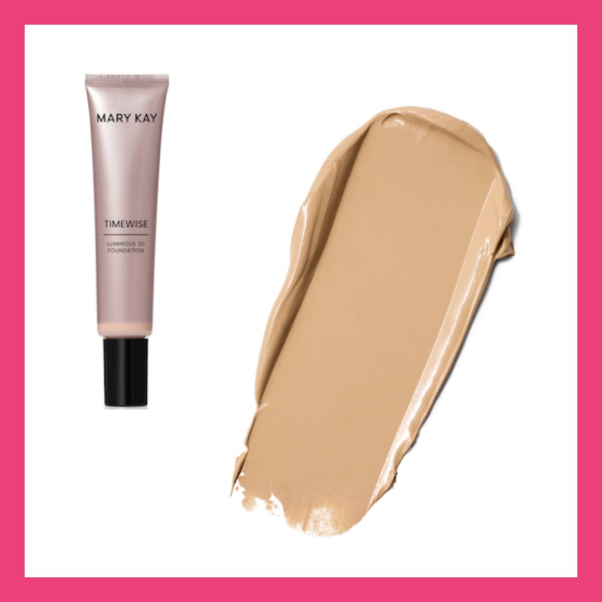 Сяюча тональна основа TimeWise 3D Mary Kay Medium 9 — зволожуюча тоналка з сяйвом
