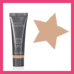 Сяюча тональна основа TimeWise 3D Mary Kay Beige W110 — зволожуюча тоналка з сяйвом